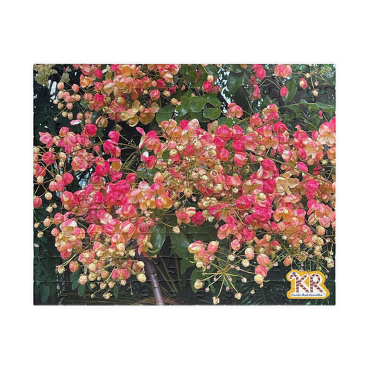 Heaven's Chandelier: Shower Flower Puzzle — Botanical Jigsaw for Nature Lovers